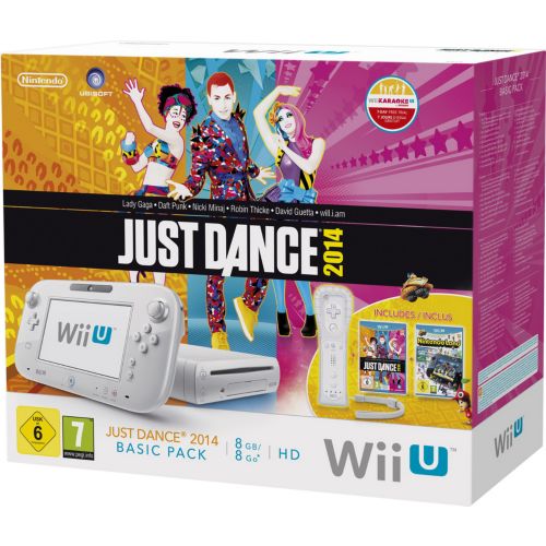 Console Wii U NINTENDO Wii U 8Go Just Dance 2014 + NintendoLand  Reconditionné