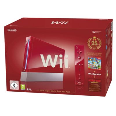 Console Wii NINTENDO Wii Pack Rouge + New super Mario Bros Reconditionné Console Wii NINTENDO Wii Pack Rouge + New super Mario Bros Reconditionné