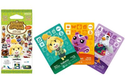 Pack cartes Amiibo NINTENDO 3 cartes Animal Crossing Série 1