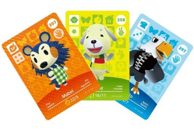 Pack cartes Amiibo NINTENDO 3 cartes Animal Crossing Série 3