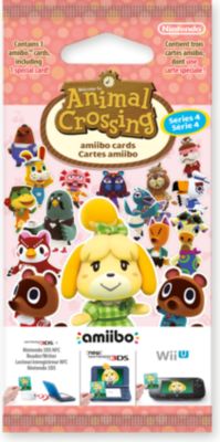 Pack cartes Amiibo NINTENDO 3 cartes Animal Crossing Série 4 Pack cartes Amiibo NINTENDO 3 cartes Animal Crossing Série 4