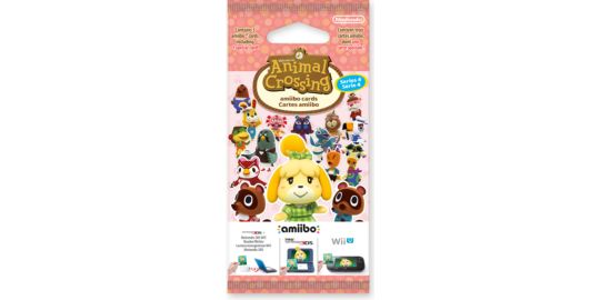 Pack cartes Amiibo NINTENDO 3 cartes Animal Crossing Série 4