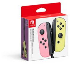 Manette NINTENDO Joy-Con gauche rose pastel-droite jaune