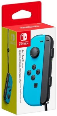 Manette NINTENDO Joy-Con gauche bleu néon