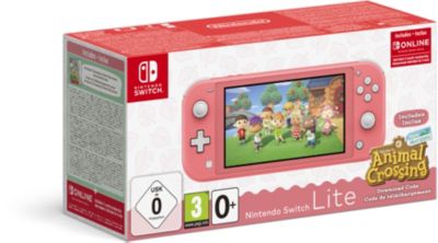 Console NINTENDO Switch Lite Corail+AC+contenu Reconditionné