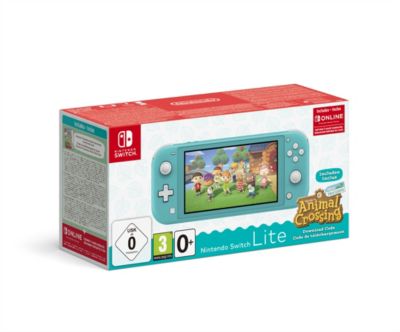 Console NINTENDO Switch Lite Turquoise+AC+contenu Reconditionné