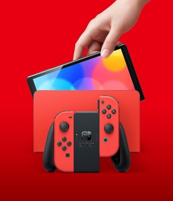 Support Joy-Con pour Nintendo Switch d'origine, adaptateur c.a., câble HDMI  et 2 dragonnes Joy-Con remis à neuf ( bon état )
