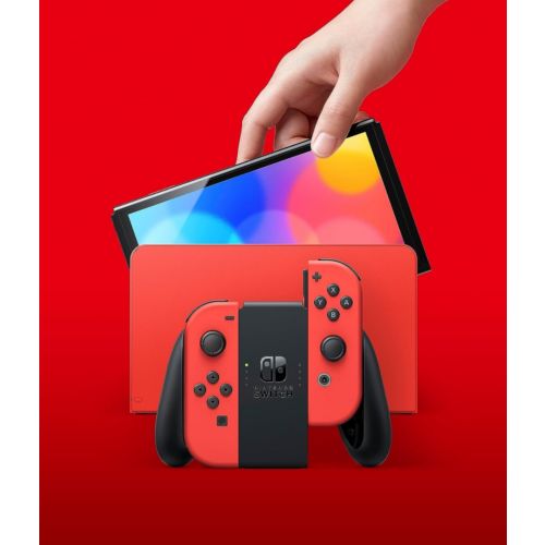 Console NINTENDO Switch Modèle OLED Edition Mario rouge + Jeu
