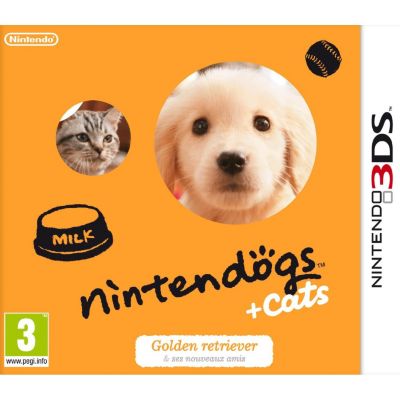 Jeu 3DS NINTENDO 3D Nintendogs + Cats Golden Retriever