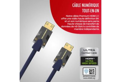 Câble HDMI MONSTERCABLE M3000 UHD 8K DOLBY VISION HDR 48GBPS 3M
