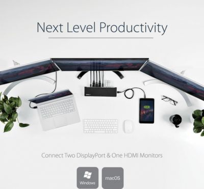 Hub USB C STARTECH USB3DOCKH2DP