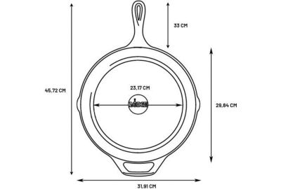 Poêle LODGE en fonte avec poignée 30cm