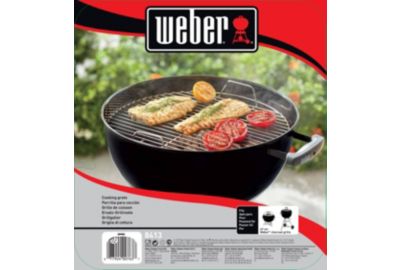 Grille barbecue WEBER de cuisson chromée pour barbecue 47 cm
