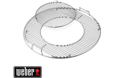 Grille barbecue WEBER de cuisson Gourmet en acier inox 57 cm