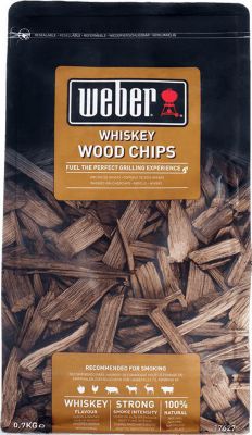 Bois de fumage WEBER Copeaux de fumage whisky - 700g