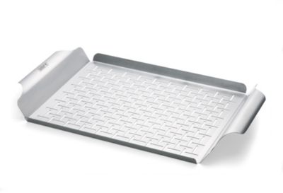 Plat de cuisson WEBER de cuisson en acier inoxydable 40x30x3cm
