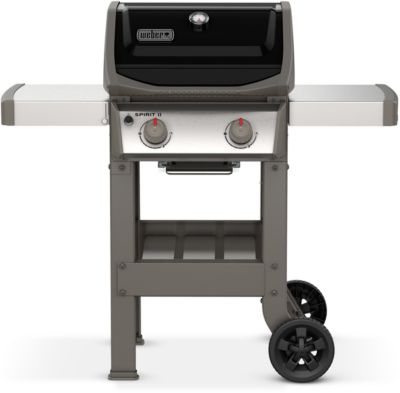 Barbecue au gaz Q3200 avec chariot en acier noir - 140x70x144 cm