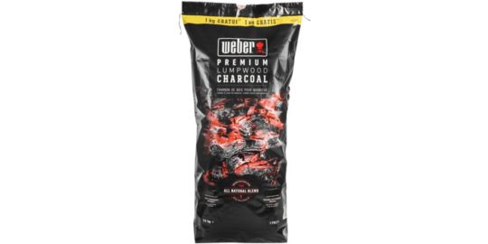 Charbon de bois WEBER 10kg dont 1kg gratuit de charbon de bois