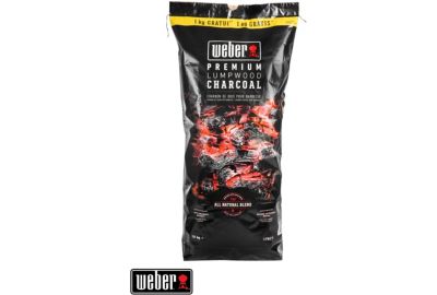 Charbon de bois WEBER 10kg dont 1kg gratuit de charbon de bois
