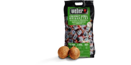 Briquette de charbon WEBER de briquettes 8kg de noix de coco