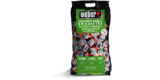 Briquette de charbon WEBER de briquettes 8kg de noix de coco