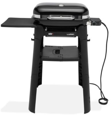 Barbecue électrique WEBER Lumin compact black sur pied 43 cm