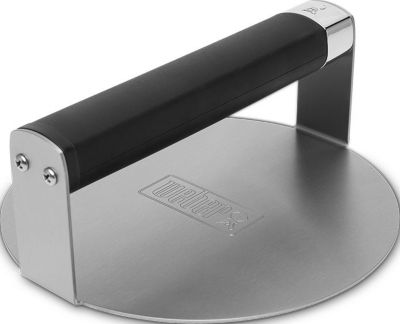 Ustensile barbecue WEBER Presse à burger en acier inoxydable