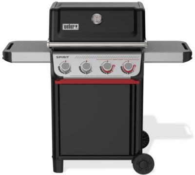 Barbecue gaz WEBER Spirit E-425 mix black grill et plancha sur chariot 61 cm