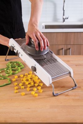 Mandoline PROGRESSIVE rondelles juliennes cubes