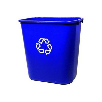 Corbeille NEWELL RUBBERMAID tri selectif bleu 26.6L rectangulaire