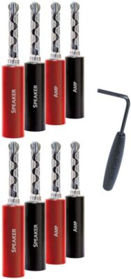 Fiche banane AUDIOQUEST SG 100 Bananes Silver x8 Fiche banane AUDIOQUEST SG 100 Bananes Silver x8