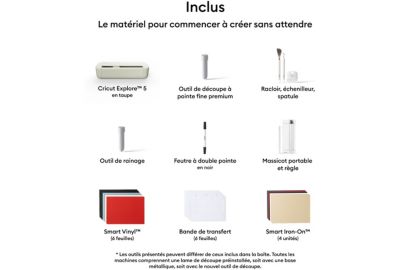 Machine de découpe CRICUT Pack Explore 5 Crème