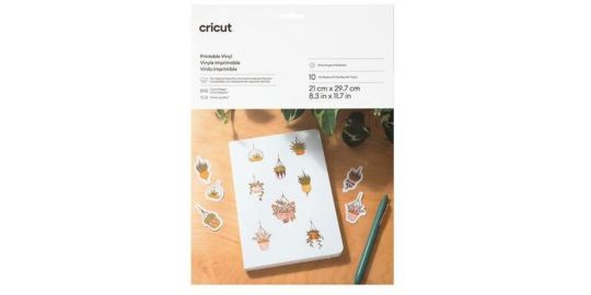 Accessoire CRICUT Printable Vinyl A4 - 10 sheets (Silver)