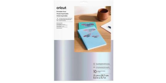 Accessoire CRICUT Printable Vinyl A4 - 10 sheets (Silver)