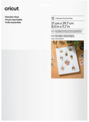 Accessoire CRICUT Printable Vinyl - Blanc