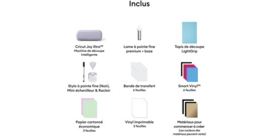 Machine de découpe CRICUT Bundle Joy Xtra Lavande