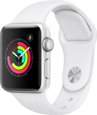 Montre connect e APPLE WATCH 38MM Alu Argent Blanc Series 3 Reconditionn