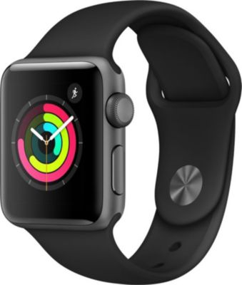 Montre connectée APPLE WATCH 38MM Alu Gris/Noir Series 3 | Boulanger