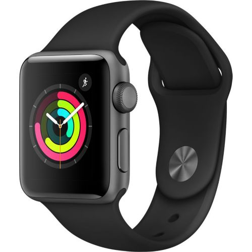 Montre connect e APPLE WATCH 38MM Alu Gris Noir Series 3