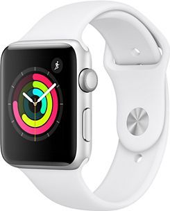 Montre connect e APPLE WATCH 42MM Alu Argent Blanc Series 3