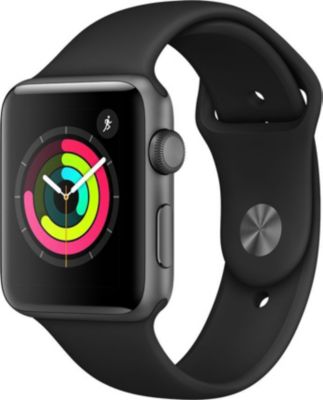 Montre connectée APPLE WATCH 42MM Alu Gris/Noir Series 3 | Boulanger