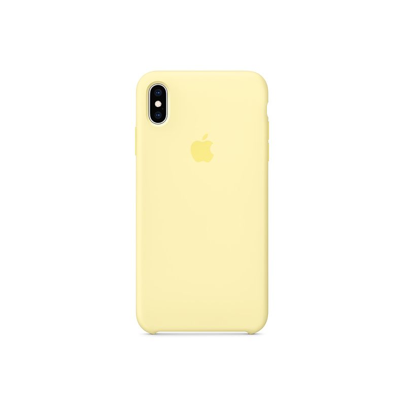 coque iphone xs max silicone jaune