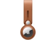 Accessoire tracker Bluetooth APPLE Lanière Airtag Cuir marron