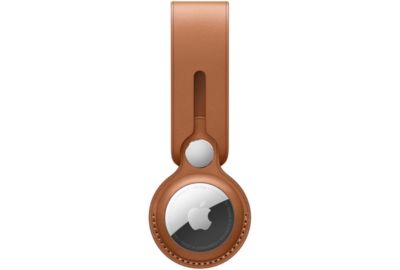 Accessoire tracker Bluetooth APPLE Lanière Airtag Cuir marron