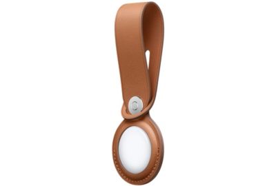 Accessoire tracker Bluetooth APPLE Lanière Airtag Cuir marron