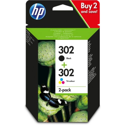 Compatible avec HP 302 XL cartouches d'encre Noir Tri-couleur
