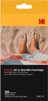 Papier photo instantané KODAK 20 feuilles Mini Shot et Mobile Print 2 Papier photo instantané KODAK 20 feuilles Mini Shot et Mobile Print 2
