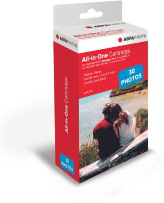 Papier photo instantané AGFAPHOTO Cartouche + 30 films pour Realipix mini