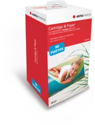 Papier photo instantané AGFAPHOTO Cartouche + 80 films Realipix Moments Reconditionné