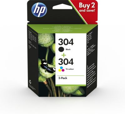 Pack de 2 cartouches d'encre compatibles 305 XL pour imprimante HP